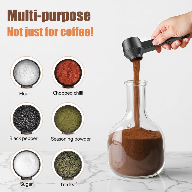 CAPMESSO Coffee Scoop & Funnel for Reusable K Cup Refillable Coffee Pods: 2 Tablespoon Coffee Measuring Scoop - Easy Slide Scoop for Ground Coffee, Protein Powder, Tea without Spilling (1 Pack) - Image 5